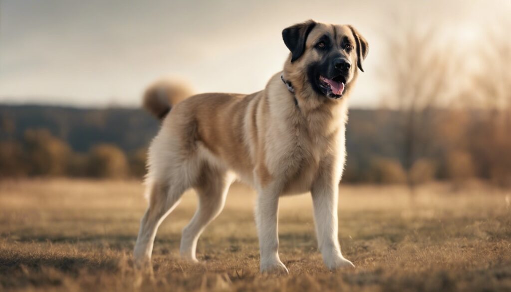 Anatolian Shepherd in the ground